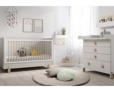 Lit bébé convertible pour matelas de 140x70cm