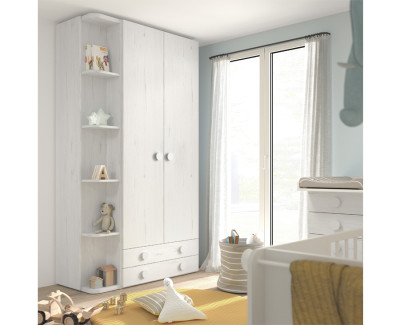 Chambre bébé avec lit convertible en chambre enfant, et armoire - UNNIQ  Habitat