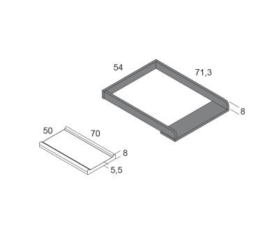 Structure de table à langer pour commode