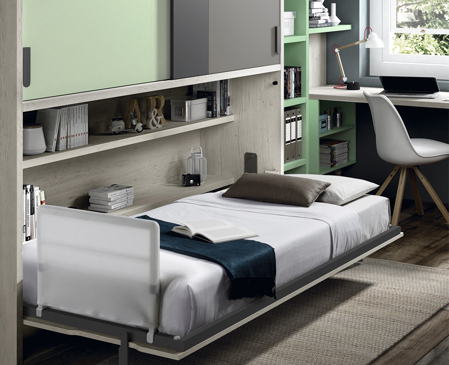 Jugendzimmer Bestehend Aus Einem Klappbett Unniq Habitat